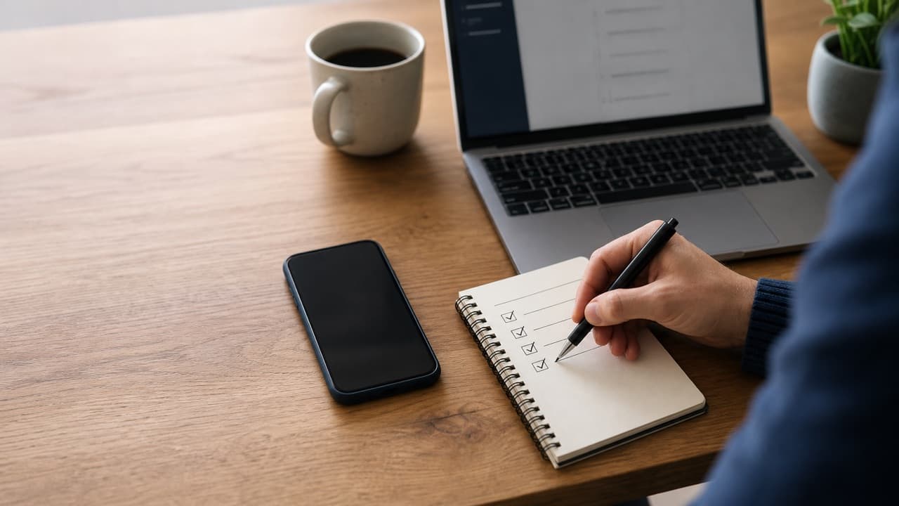 Facebook Login Troubleshooting Wizard help workflow shown on a phone and laptop