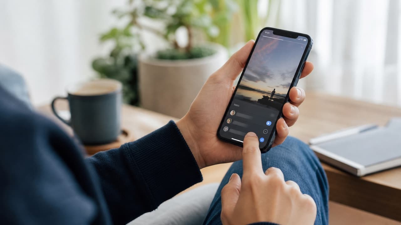 Facebook Story Viewer: Privacy and Safety Guide help workflow shown on a phone and laptop