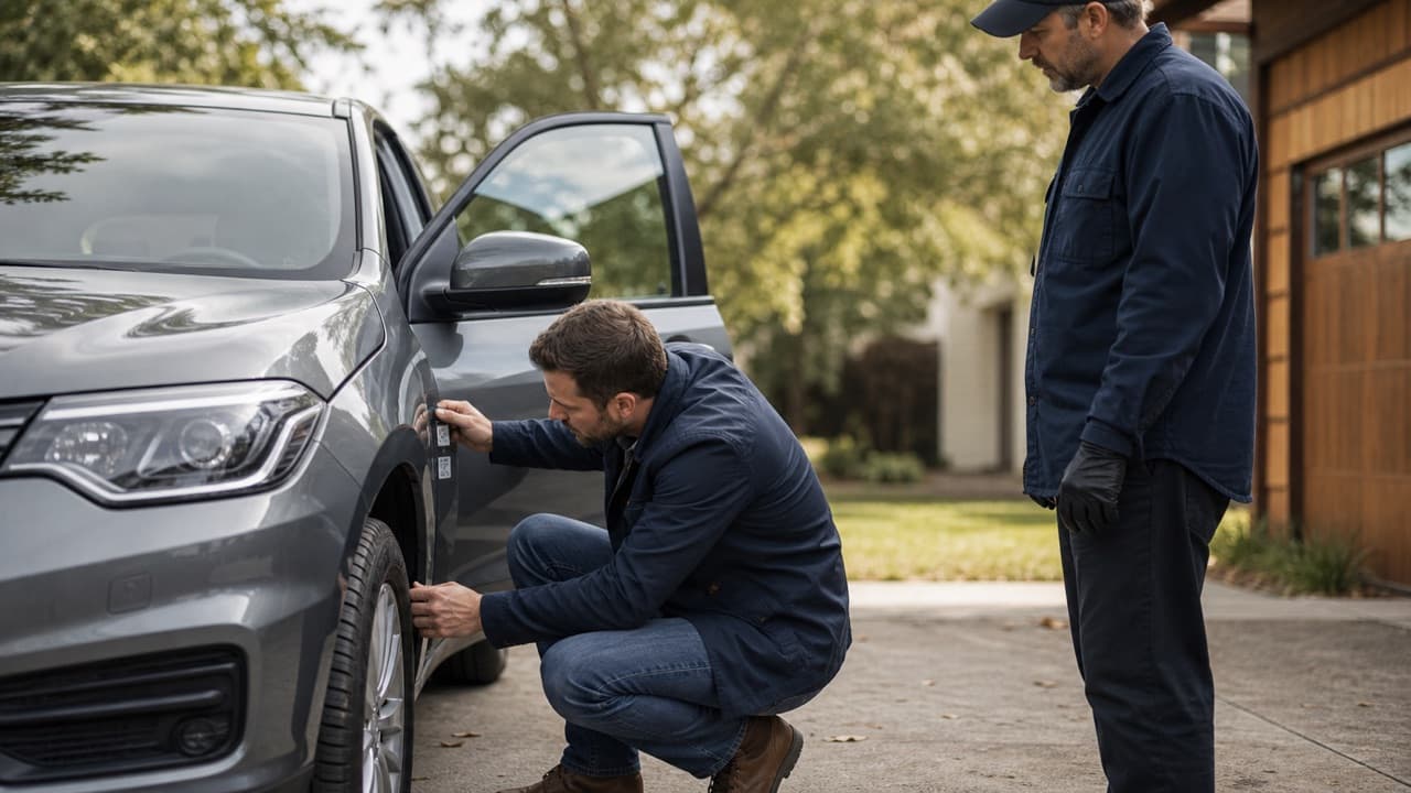 How to Buy a Car on Facebook Marketplace help workflow shown on a phone and laptop