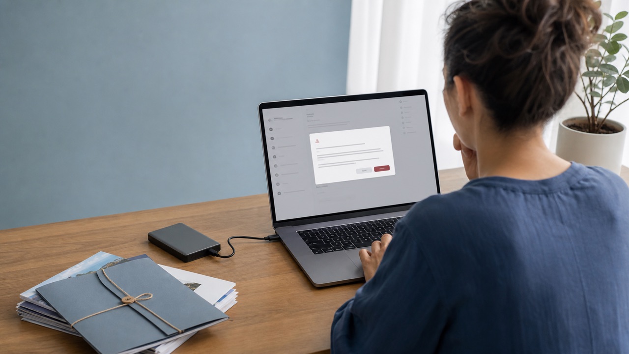 How to Delete a Facebook Account help workflow shown on a phone and laptop