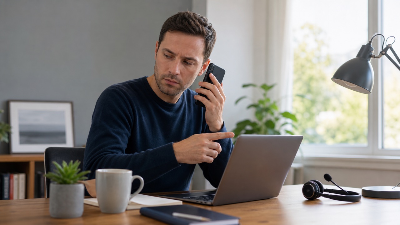 Facebook 24/7 Customer Service: Safe Support Options help workflow shown on a phone and laptop